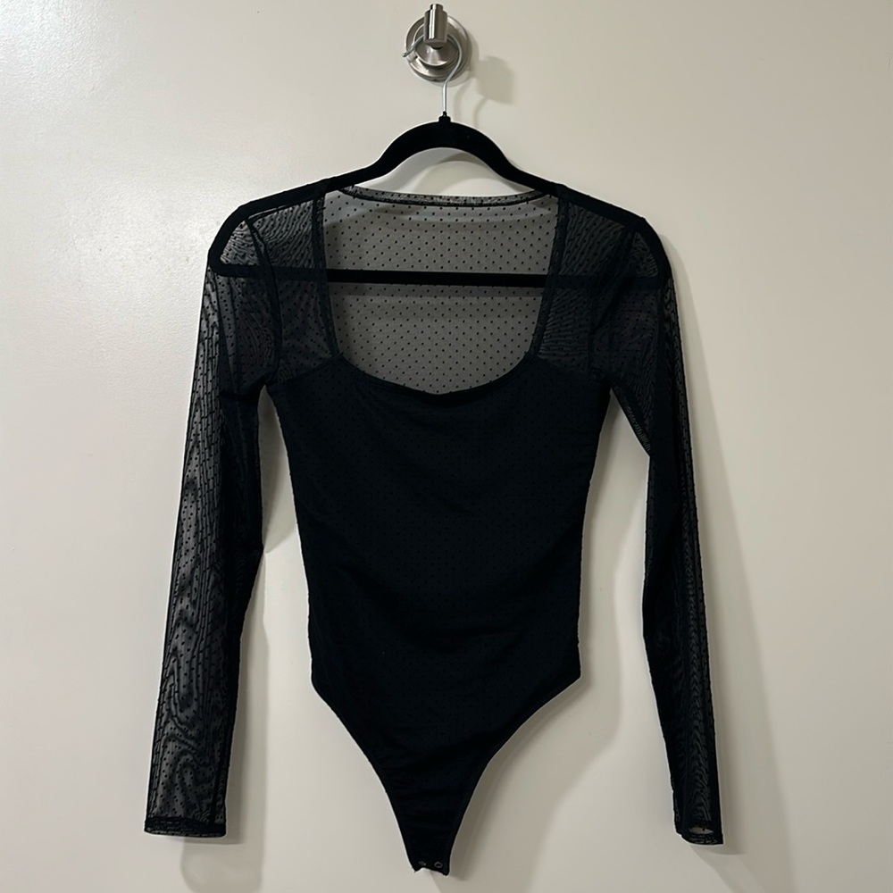 Abercrombie & Fitch - Mesh Polka Dot Bodysuit